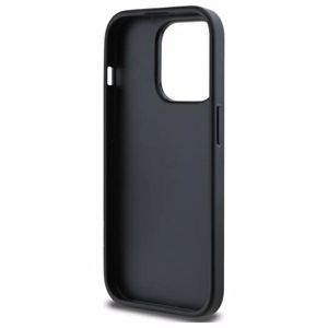 DKNY Quilted Stack Logo viedtālruņa apvalks iPhone 14 Pro Max - melns