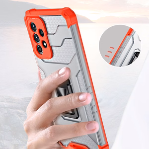 Kristāla gredzena viedtālruņa apvalks ar statīvu izturīgs aizsargvāks Samsung Galaxy A72 4G zaļš