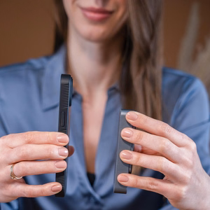 3mk Smoke MagCase futrālis Samsung Galaxy A37 - Pelēks, caurspīdīgs