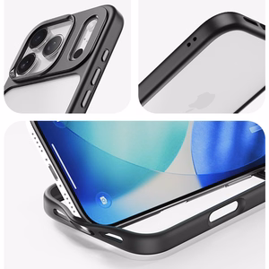 Rock Guard Lens Protection Series maciņš priekš iPhone 17 caurspīdīgs melns
