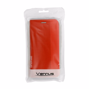 Vennus SENSITIVE grāmatas tipa viedtālruņa apvalks Samsung Galaxy S20 Ultra sarkans