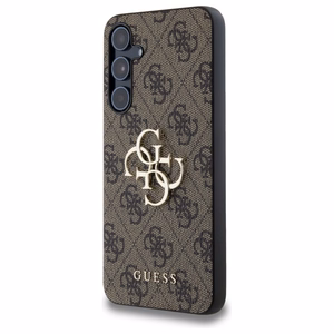 Guess 4G Big Metal Logo viedtālruņa apvalks Samsung Galaxy A55 - brūns