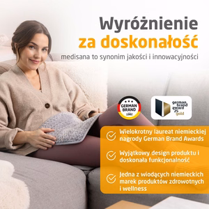 Medisana HP 516 sildspilvens, gaiši pelēkā krāsā