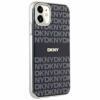 DKNY IML mono un svītras magnētiskais viedtālruņa apvalks iPhone 11 / Xr - melns