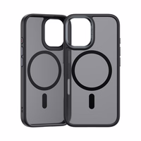 Benks Magnētiskais Mist viedtālruņa apvalks Metal Frame Iphone 16 Plus melns