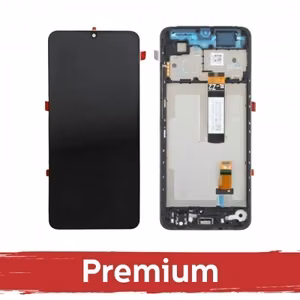 LCD displejs saderīgs ar Xiaomi Redmi A5 / Poco C71 melns ar rāmi OEM