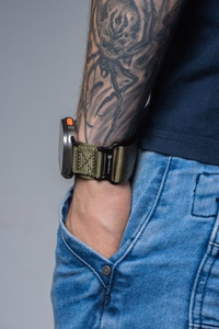 FORCELL F-DESIGN FA05 neilona siksniņa APPLE pulkstenim 38 / 40 / 41 mm zaļa