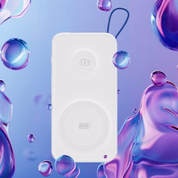 3mk PastelUp 10000mAh 22.5W USB 1A1C Bezvadu Portatīvais lādētājs (m) - balts