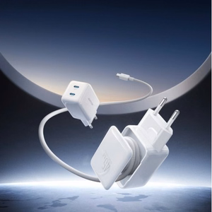 Joyroom JR-TCL05 45W GaN Wall Charger with Cable Organizer - White