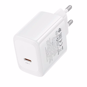 Borofone BN33 Fuente GaN USB-C tīkla lādētājs QC3.0 PD 40W balts