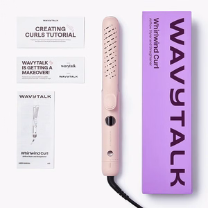 Hair straightening and curling tongs Wavytalk Whirlwind Pro pink