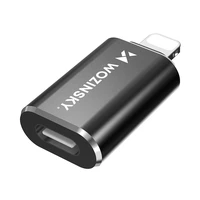 Wozinsky WALC-01 Lightning uz USB-C adapteris – melns