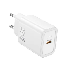 Viedtālruņa lādētājs Hoco USB C QC PD 30W N62 balta