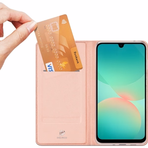 Dux Ducis Skin Pro vāciņš Samsung Galaxy A27 5G (A276), rozā zelta krāsā