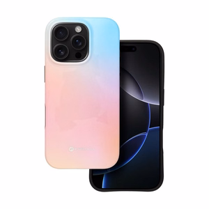 Чехол для iPhone 15 PRO Forcell F-Protect Mirage совместим с MagSafe Military Drop-Test розово-голубой