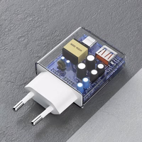 Lādētājs Dudao "A30EUT" balts 30W (1xPD / 1xQC3.0) + "Type-C / Type-C" kabelis