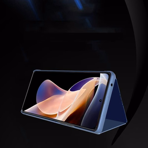 Caurspīdīgs skata apvalks atverams apvalks Xiaomi Redmi Note 11S / Note 11 melns
