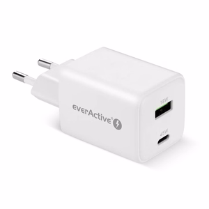 Lādētājs 1 x USB Quick Charge 4.0, 1 x USB-C 45W balts