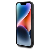 Guess Sequin Script Metal viedtālruņa apvalks iPhone 12/12 Pro - melns