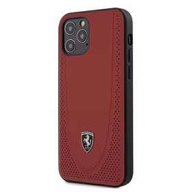 Ferrari FEOGOHCP12MRE iPhone 12/12 Pro 6.1 sarkans viedtālruņa apvalks Off Track perforēts