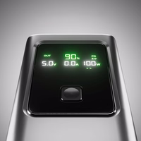 Portatīvais lādētājs SBS 10000mAh PD 35W ar LCD ekrānu - pelēka