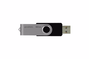 Флешка Goodram UTS2 64 GB USB Type-A 2.0 чёрно-серебряная