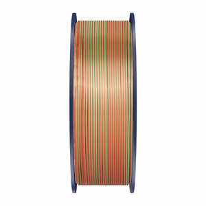 Sunlu PLA+ Silk trīs krāsu filaments (oranžs, zils un zaļš)