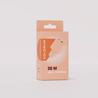 COLORUM wall lādētājs USB-A + USB-C PD 30W CLS30-AC-14 x persiku Fuzz