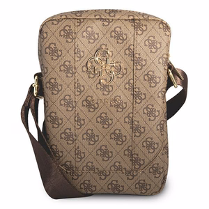 Guess GUTB10G4GFBR 4G Big Metal Logo soma 10" planšetdatoram, brūna
