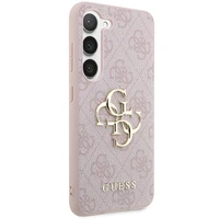 Guess GUHCS23S4GMGPI S23 S911 rozā/rozā cietais apvalks 4G Big Metal Logo