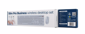 GEMBIRD KBS-WPS-01-W bezvadu tastatura un pele, ENG, balta