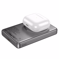 Portatīvais lādētājs saderīgs ar MagSafe Hoco 10000 mAh QC PD 2A 20W Q26A metāla pelēka
