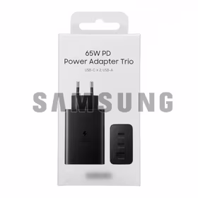 Lādētājs Samsung "TRIO" EP-T6530NBEGEU melns 65W / 100% oriģināls /