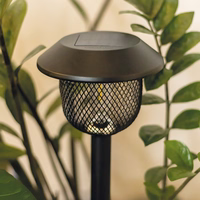 Forever Light Solar LED Lampa Steel Post SUNARI FLS-30 melns