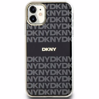 DKNY IML mono un svītras magnētiskais viedtālruņa apvalks iPhone 11 / Xr - melns