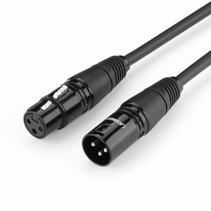 Ugreen AV130 66717 audio XLR (sieviešu) - XLR (vīriešu) kabelis mikrofonam / pastiprinātājam 2m - melns