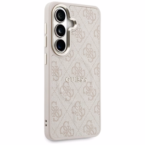 Guess maciņš 4G Embossed Ring MagSafe priekš Samsung Galaxy S26 rozā