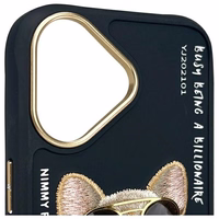 Nimmy Brilles Foršs suns viedtālruņa apvalks iPhone 16 - melns