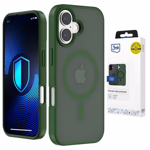 3mk Smoke MagCase for iPhone 16 - zaļš-Translucent