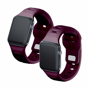 3mk silikona siksniņa Apple Watch, 42/44/45/46/49 mm, Mulberry, lielais izmērs