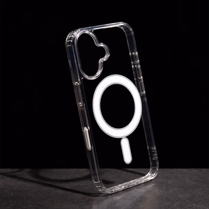 Anti Shock 1,5 mm Mag maciņš for iPhone 16 6,1" caurspīdīgs big hole + button