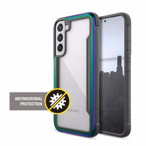 X-Doria Raptic Shield Pro vāciņš ierīcei Samsung Galaxy S22+ 5G, ar pretmikrobu aizsardzību, zaigojošs