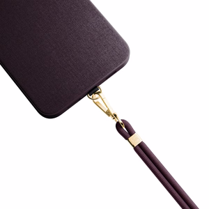 3mk EasyClip Elite tālruņa aukliņa, Mulberry (zelta krāsas furnitūra)