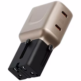 Ładowarka sieciowa Energea TravelGo adapteris 45 2xUSB-C 45W złoto-czarna