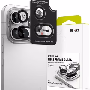 Ringke Camera Frame Protector kameras rāmja aizsargs, 2 gab. komplekts, Nothing Phone 4A Pro, melns