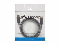 Lanberg CA-DPDP-10CC-0030-BK DisplayPort cable 3 m melns