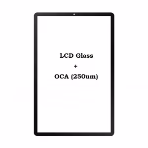 Ārējais ekrāna stikls Pro+ priekš Apple iPad Pro 12.9 2018 (2020), melns, stikls + OCA XH 250um