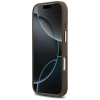 Guess 4G Stripe Magnētiskais viedtālruņa apvalks iPhone 17 Pro - brūna