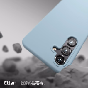 Etteri Silikona Mag maciņš for Samsung Galaxy S25 gaiši zils