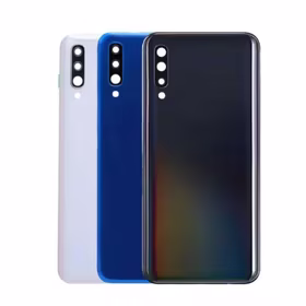 Aizmugurējais vāciņš Saderīgs ar Samsung A505 A50 / Zils / (ar camera lens) HQ